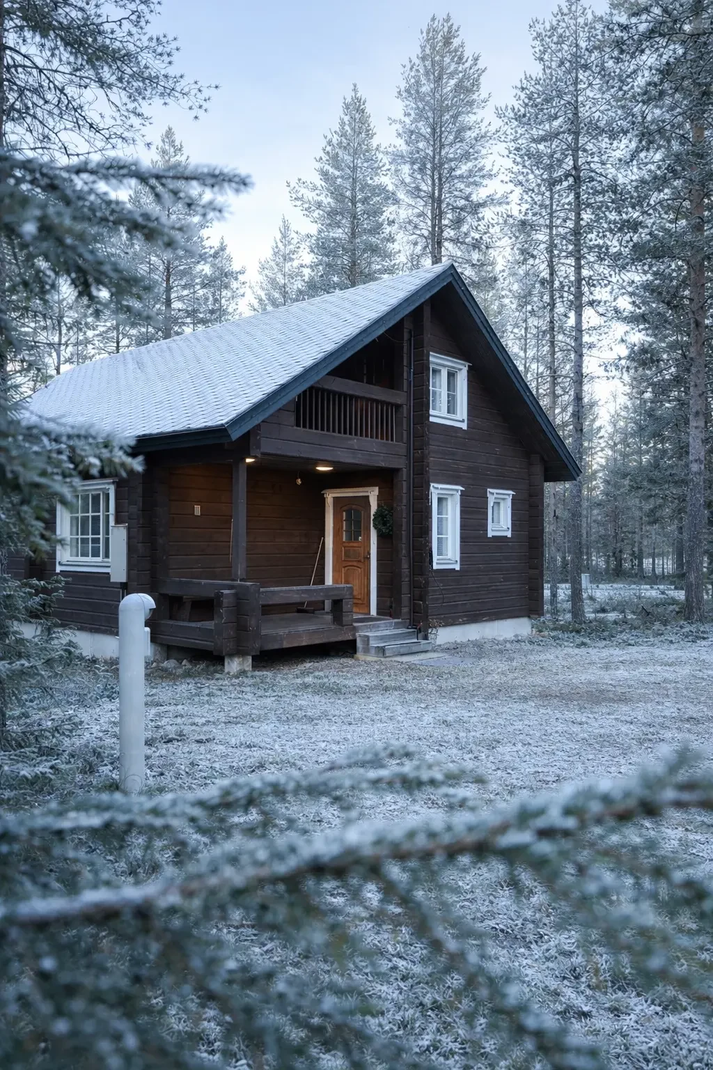 Riekonpesä — hirsimökki Ylläsjärvellä Lapissa
